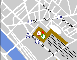 リヨン駅地図