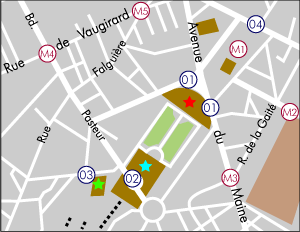 モンパルナス駅地図