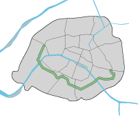 パリのメトロ6号線路線図