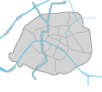 パリのメトロ13号線路線図