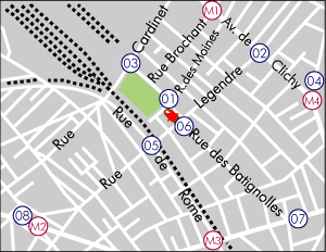 サント・マリー・デ・バティニョール教会地図