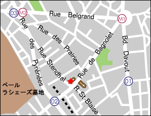 サン・ジェルマン・デュ・シャロンヌ教会地図