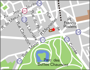 サン・セルジュ教会地図