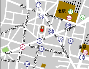 サン・ヴァンサン・ドゥ・ポール教会地図