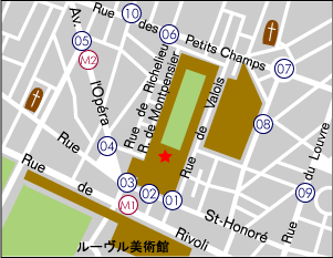 パレ・ロワイヤル地図