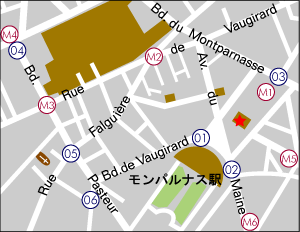 モンパルナスタワー地図
