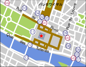ルーヴル美術館地図