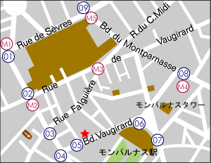 郵便博物館地図