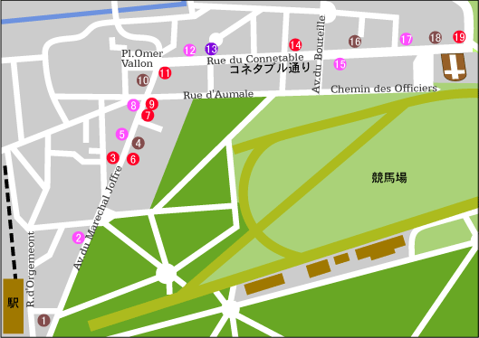 �V�����e�B�̂��X���@�n�}